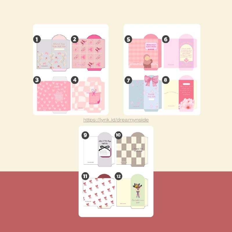 AMPLOP LEBARAN - COQUETTE SERIES (16 x 7,5 cm) 1