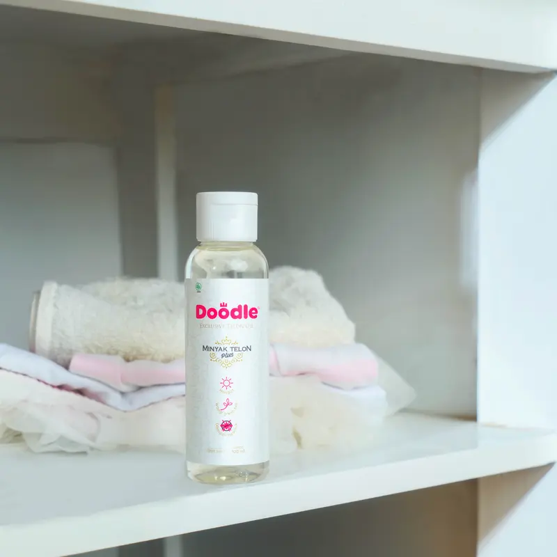 Minyak Telon Doodle Wangi Greentea Ukuran 250 Ml Untuk Bayi yang Menghangatkan Newborn 3