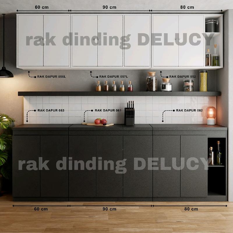 Kitchen Set Lemari Dapur Kabinet Dapur Atas Bawah Minimalis  Multifungsi Serbaguna 0