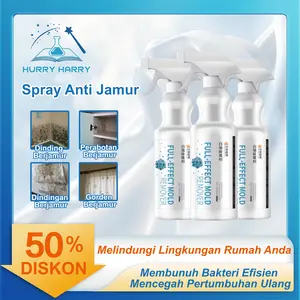 Penghilang Jamur Semprotan Anti Jamur untuk Lemari Penghilang Jamur Pembunuh Jamur dan Jamur Tidak Perlu Digosok Pembersih Penghilang Noda Jamur Rumah Tangga