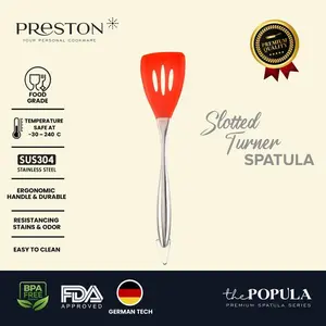 Preston Slotted Turner Spatula Merah