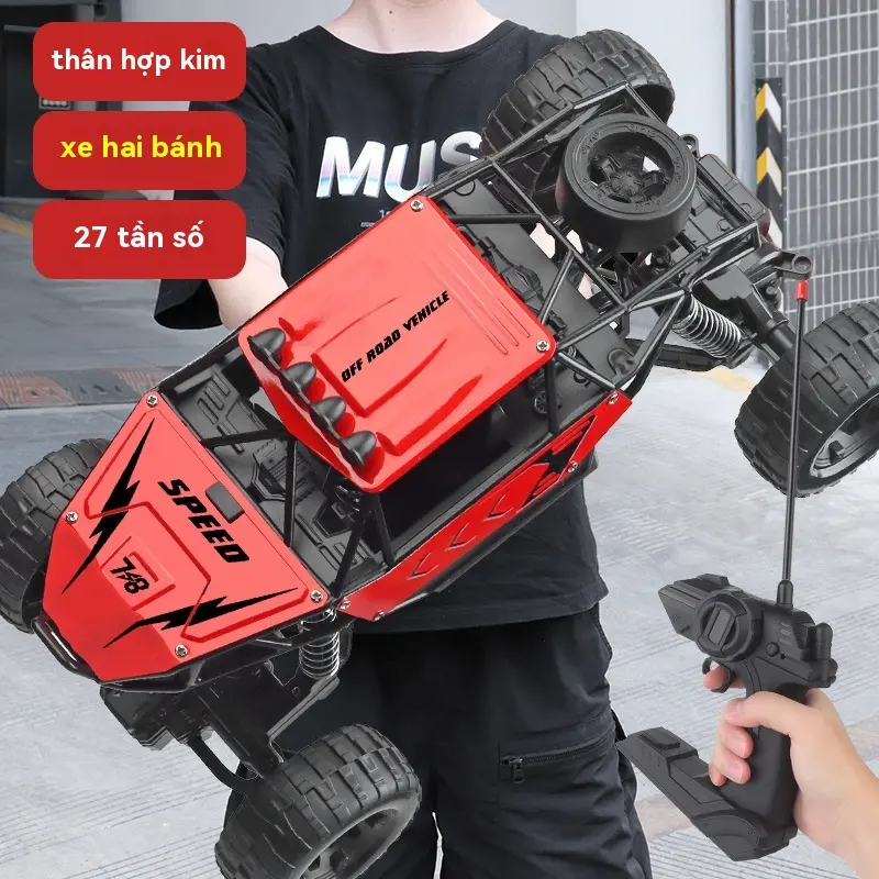 Xe Điều Khiển Từ Xa, Ngoại Cỡ, Xe Địa Hình Trôi Dạt, Ổ Bốn Bánh, Xe Trống Leo Núi, Xe Đồ Chơi Sạc Đua Xe Sáu Bánh Cho Bé Trai Toy Pin 5