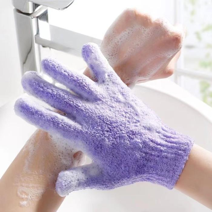 svtn (1pcs) Sarung Tangan Mandi Scruber  - Sarung Tangan Bath Glove Exfoliating Bath scrub Gloves murah berkualitas 4
