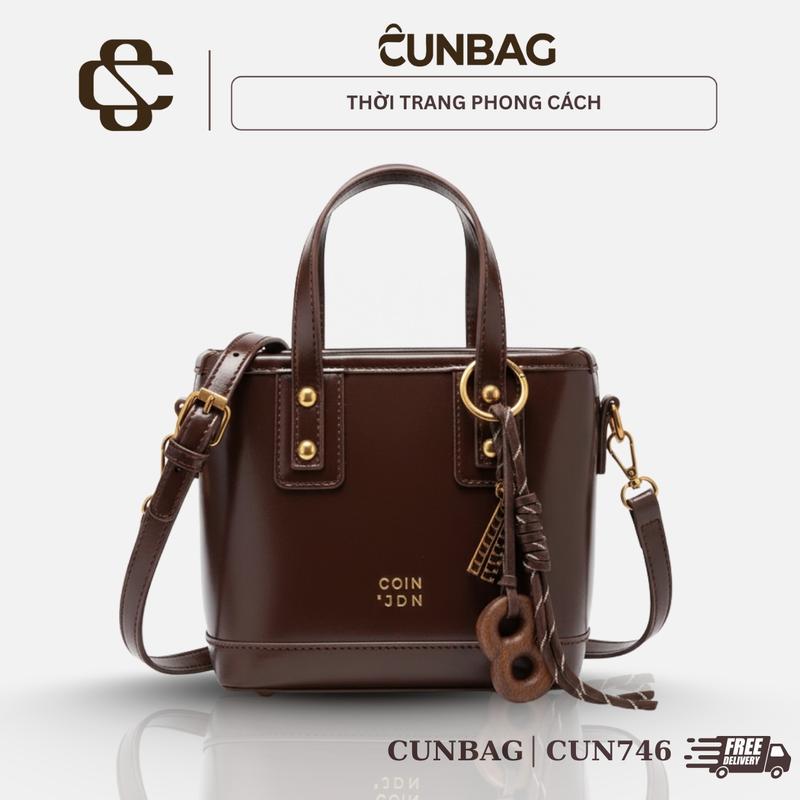 Túi Xách Nữ Da Pu Bóng Cao Cấp Phong Cách Retro Thời Thượng CUN746