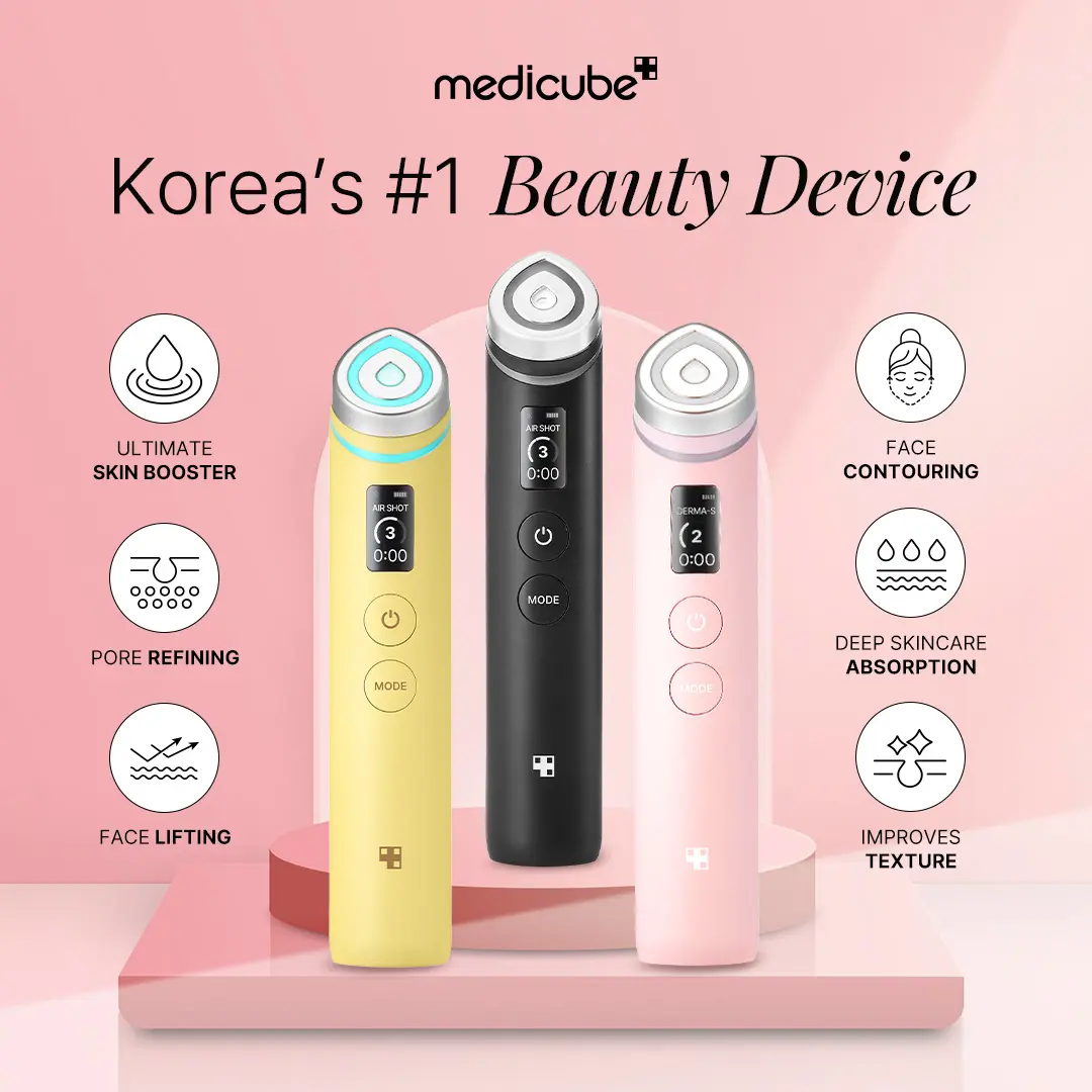 Medicube AGE-R Booster Pro Perawatan Wajah 4-in-1 dengan Teknologi Elektroporasi dan Microcurrent untuk Elastisitas dan Volume Korea's #1 Beauty Device