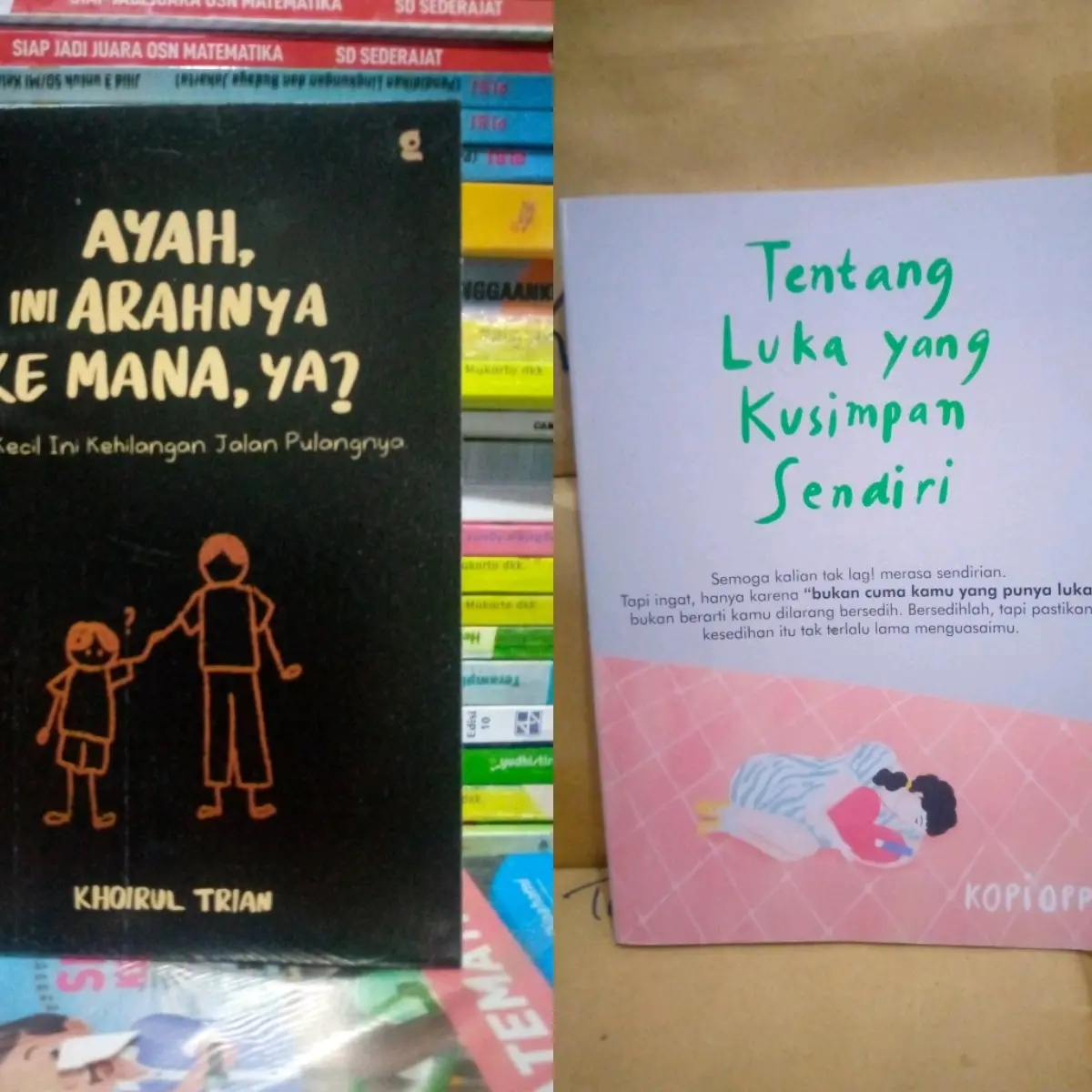 2 buku 1 paket,  Ayah ini arahnya kemna & tentang luka yang kusimpan sendiri Psychology
