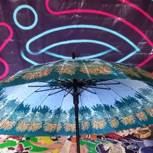 Saten Besar 16 Jari Bahan Saten Jumbo - Perlindungan Elegan dan Kokoh di Segala Cuaca - Gagang, bubu payung lovely runner umbrella