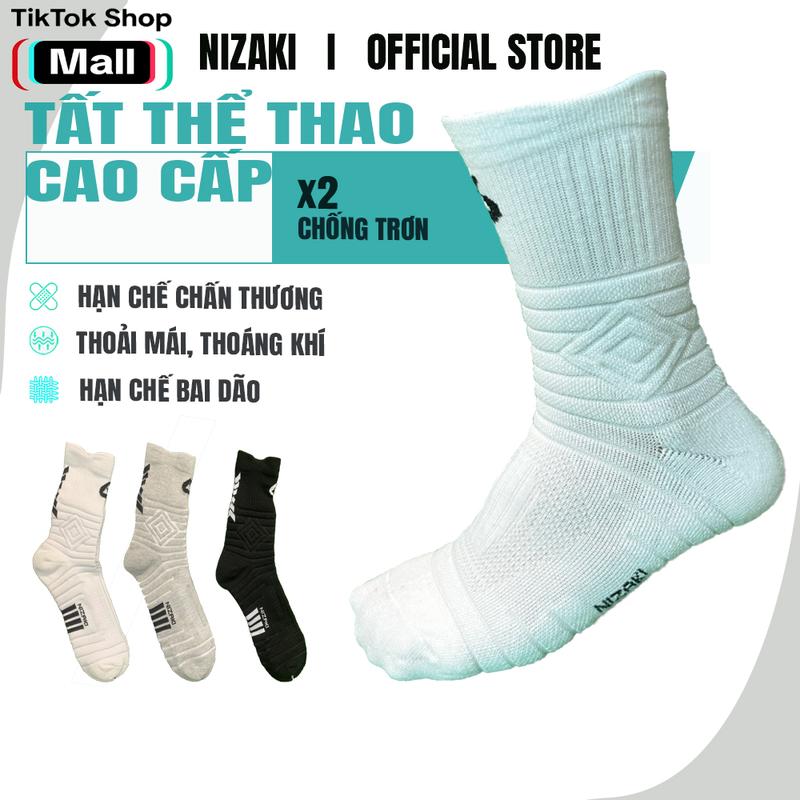 [COMBO 5] Tất Bóng Đá Chống Trơn Nizaki Sport 6 Chính Hãng Giá Rẻ Chơi Bóng Đá, Pickle ball, Bóng Chuyền, Cầu Lông, tennis, Sport Nam