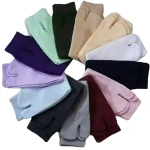 KAOS KAKI JEMPOL POLOS Terbaik Nyaman Untuk Dewasa maupun anak-anak Manset Tangan spandex warna pastel dicuci dengan tangan saja white