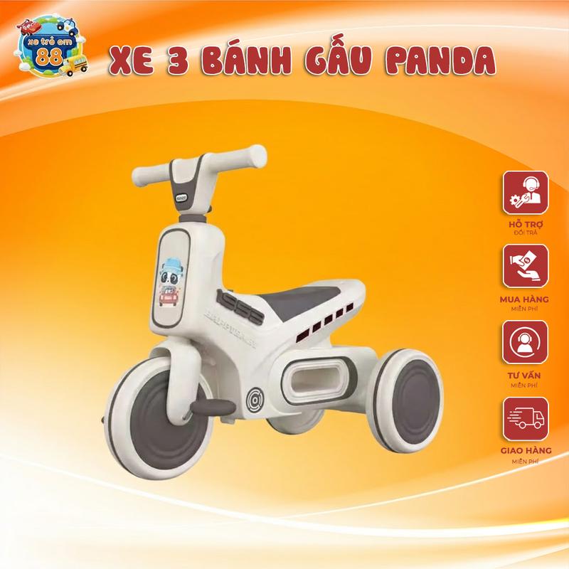 Xe đạp 3 bánh gấu P.a.n.d.a 5188 đủ màu cho bé yêu xe  chòi