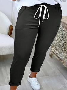 Pantalones casuales versátiles para la oficina, ideales para mujeres de talla grande y uso diario