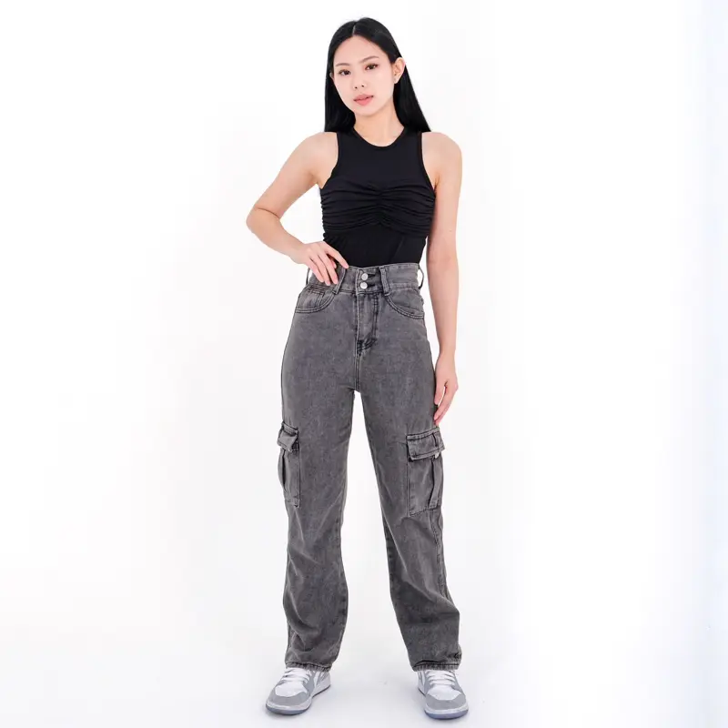 [LUXE.DLABEL] - Jeans 143 | Celana Panjang Highwaist Wanita Jeans Wanita Polos Ripped Jeans Highwaist Jeans Wanita Skinny Jeans Highwaist Baggy Wideleg Boyfriend 4