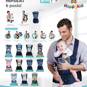 Happy Kid HiP SEAT Gendongan Bayi 6 Posisi / Gendongan Hip Seat Happy Kid