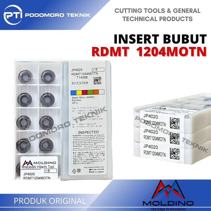 Jual RDMT1204M0TN JP4020 Insert Milling RDMT 12 04 M0TN JP4020 Moldino ...