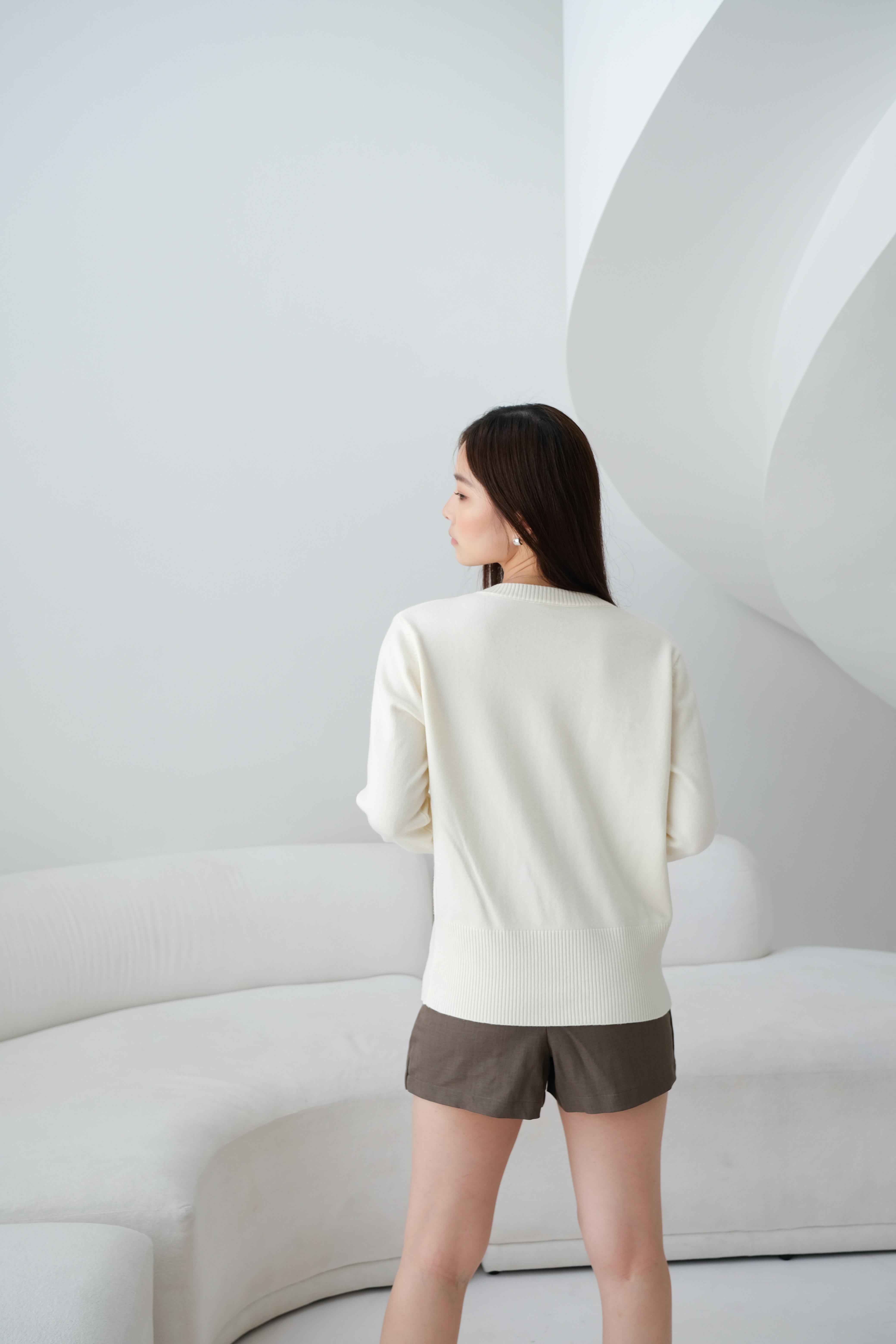 Kiyorawears - Aira Knit Cardigan / Premium Knit Sweater / Cardigan Wanita / Cardigan Rajut / Atasan Wanita Kekinian / Baju Atasan Wanita Terbaru / Jaket Wanita / Atasan Rajut Lengan Panjang / Outer Korean Style