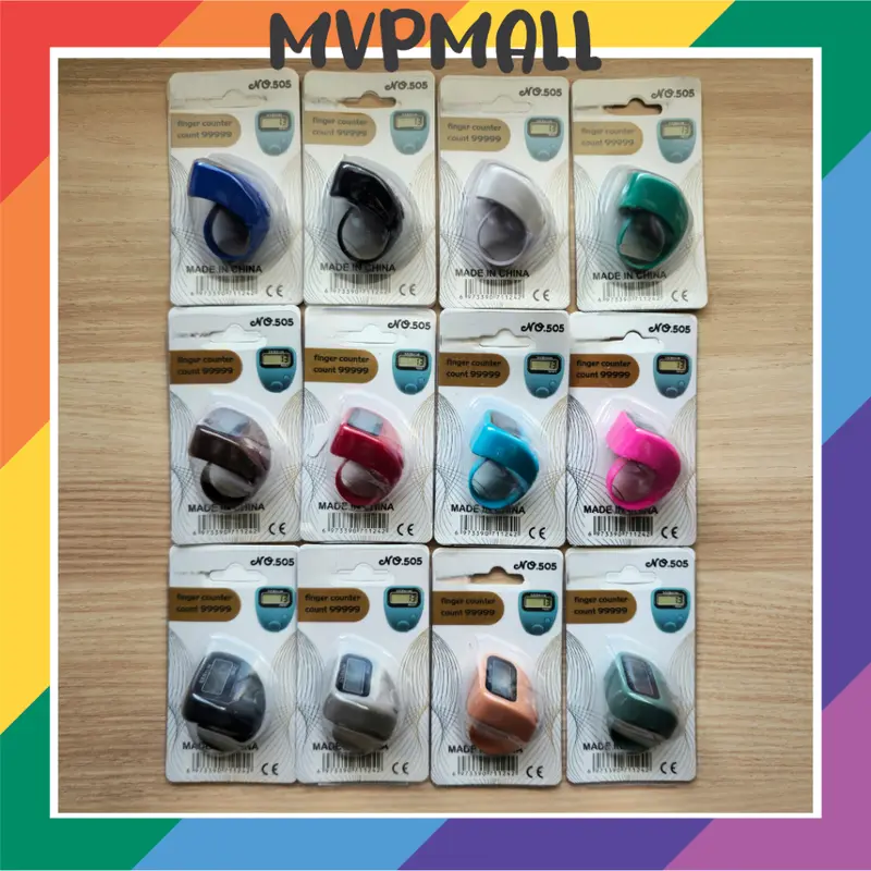 (Kemasan Kertas) Tasbih Digital LCD LED Alat Zikir Muslim Finger Counter Tasbih Digital Mini 0