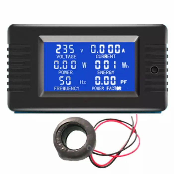 AC watt meter kwh daya 6in1 PZEM-022 220V 100A vlot meter alat ukur 5
