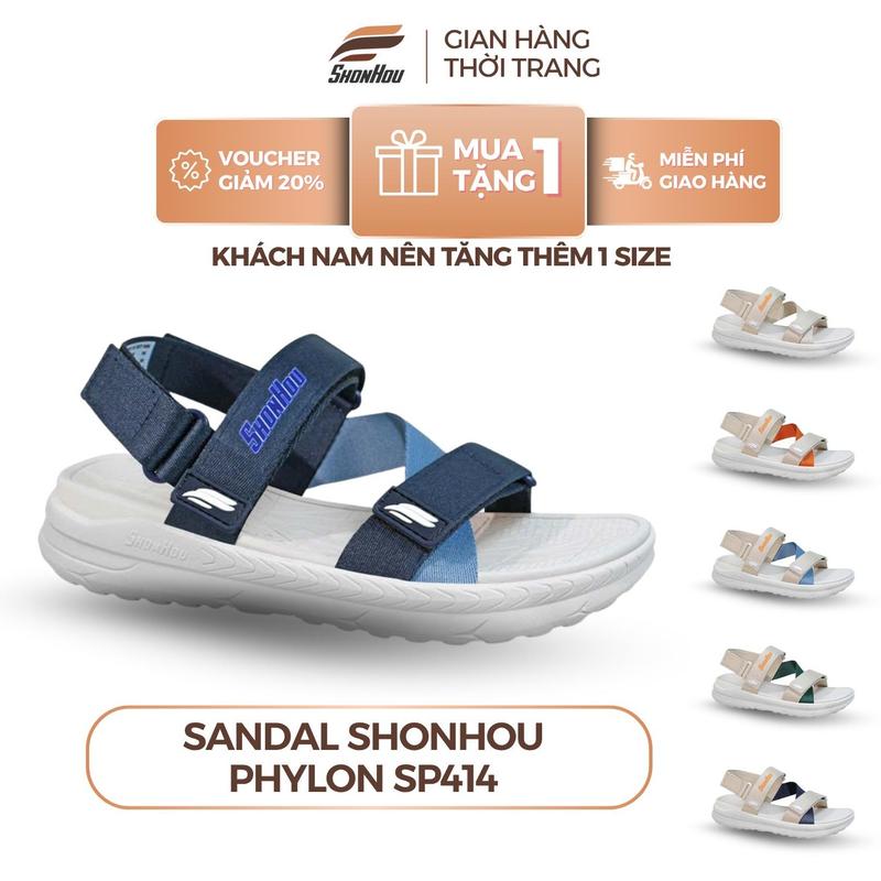 Sandals Eva Dép Sandal Nam Nữ SD414 Đế Cao 4cm Êm Chân Chống Trượt Dây Dù Chắc Chắn Dép Quai Hậu Phù Hợp Mọi Hoạt Động