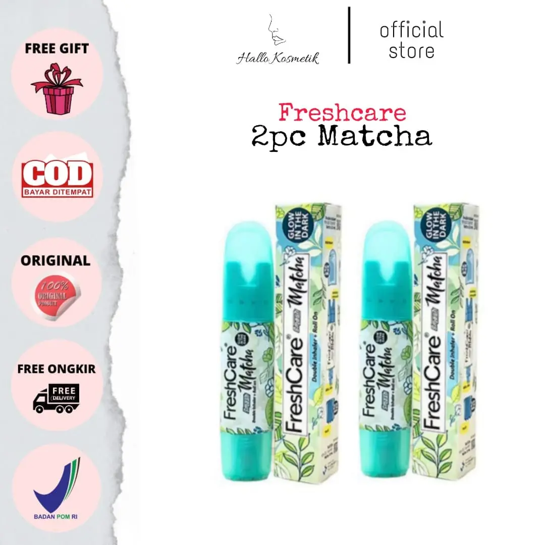 Paket 2 Pcs FreshCare Smash Matcha  Minyak Angin Aromateraphy