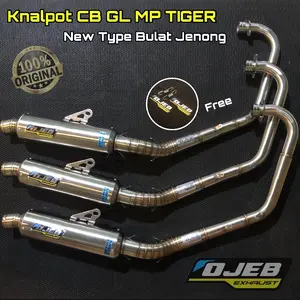 KNALPOT BULAT JENONG CB GL MP TIGER OJEB EXHAUST ORIGINAL