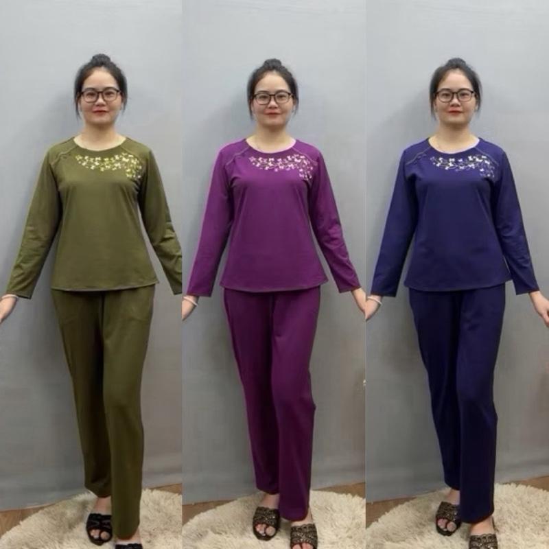  Bộ Đồ trung niên chất nỉ da cá thu đông dành cho Mẹ cho Bà nỉ da cá Cotton Nữ Women 