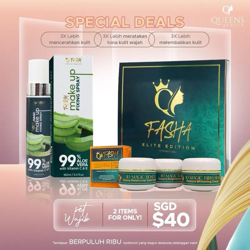 FASHA SET WAJIB - Skin Repair Serums Set for Comfortable and Healthy Skin - Skincare