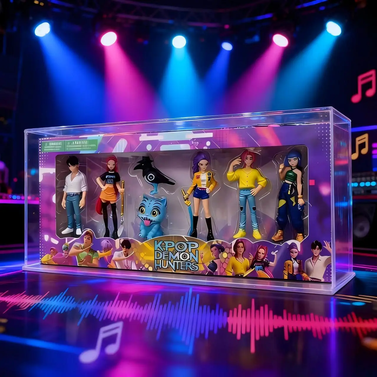 K-Pop ハンターガールフィギュアセット、7体入りコレクションモデル