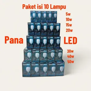 LAMPU PANALED PAKET ISI 10 LAMPU 5w 10w 15w 20w 30w 40w 50w