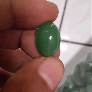 batu akik lepasan giok hijau special 18x13 mm