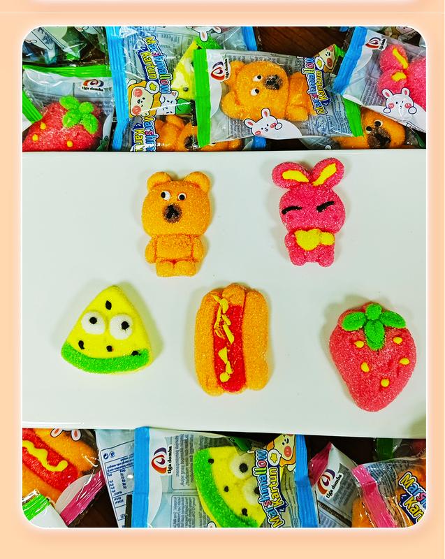 MARSHMALLOW LABUBU KARAKTER PAKET RANDOM MIX, RASA BUAH 6