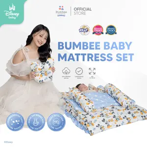 Bumbee Collection - Kasur Set Bayi + Kelambu Baby Mattress Set FREE Cuddle Hug Baby