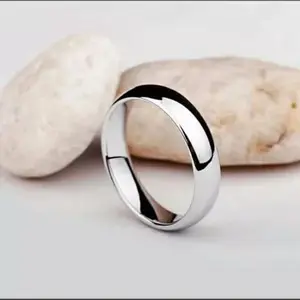 Jual Cincin Titanium Pria Model Polos Anti Karat dan Tidak Luntur