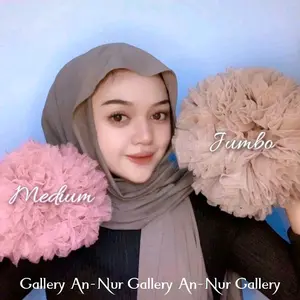 CEPOL HIJAB ANTI KEMPES SUPER JUMBO - Scrunchie tile penambah volume hijab