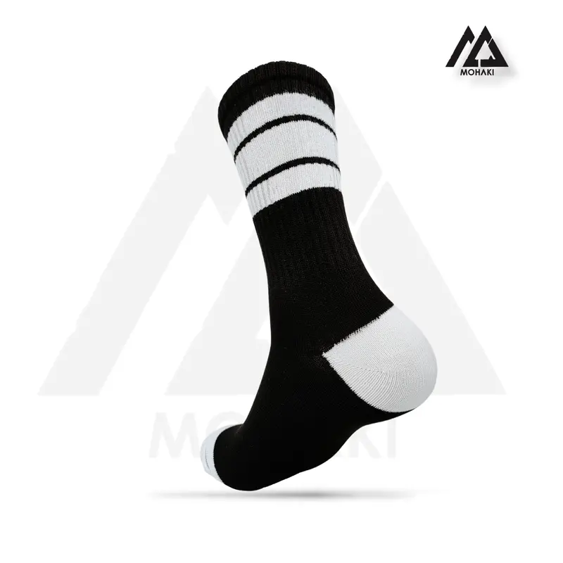 MOHAKI - Kaos Kaki Oldschool Skate Motif Strip Darkness 2