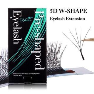 Yelix 0.07 5D-W Shaped Auto Fan Eyelash Extension Black 5