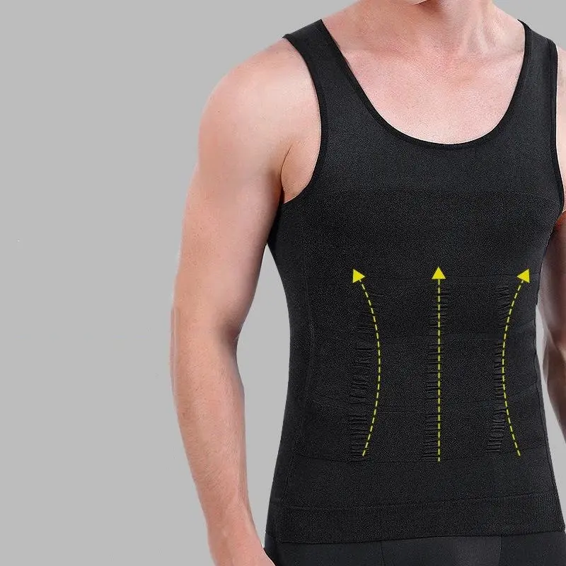 Áo nịt bụng nam Gile Singlet Cho Áo định hình Áo ép cơ thể nam 1
