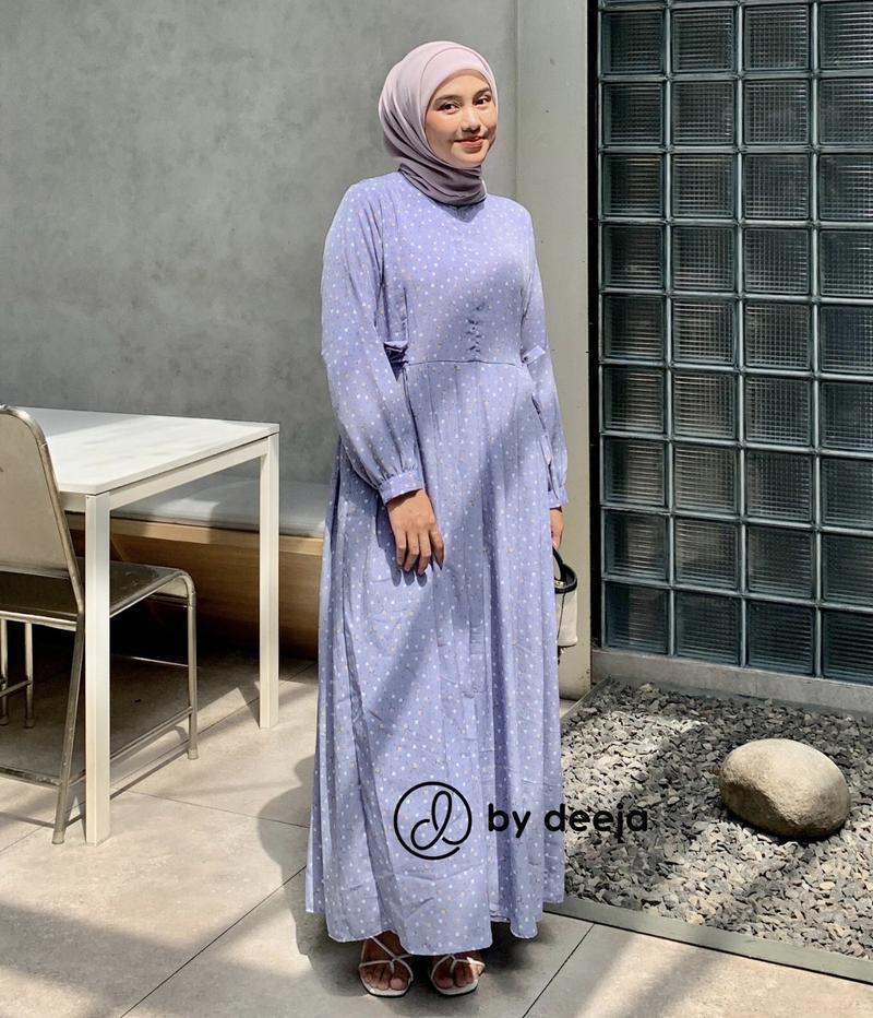 Product Introduction of By deeja - Heidy Korean Dress / Midi Dress / Motif Bunga VOL.1 3