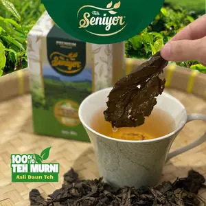 Teh Hijau Solo Antioksidan  ( DAUN UTUH )  Melati Subuh Premium Seniyor Original Langsung Di Petik Dari Pucuk Daun Teh Berkualitas