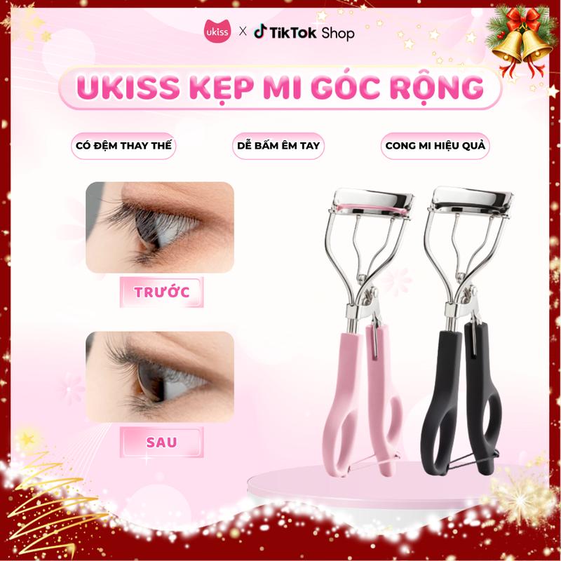 Ukiss Kẹp Mi Góc Rộng Giúp Cong Lâu Kèm Đệm Thay Thế Tiện Lợi