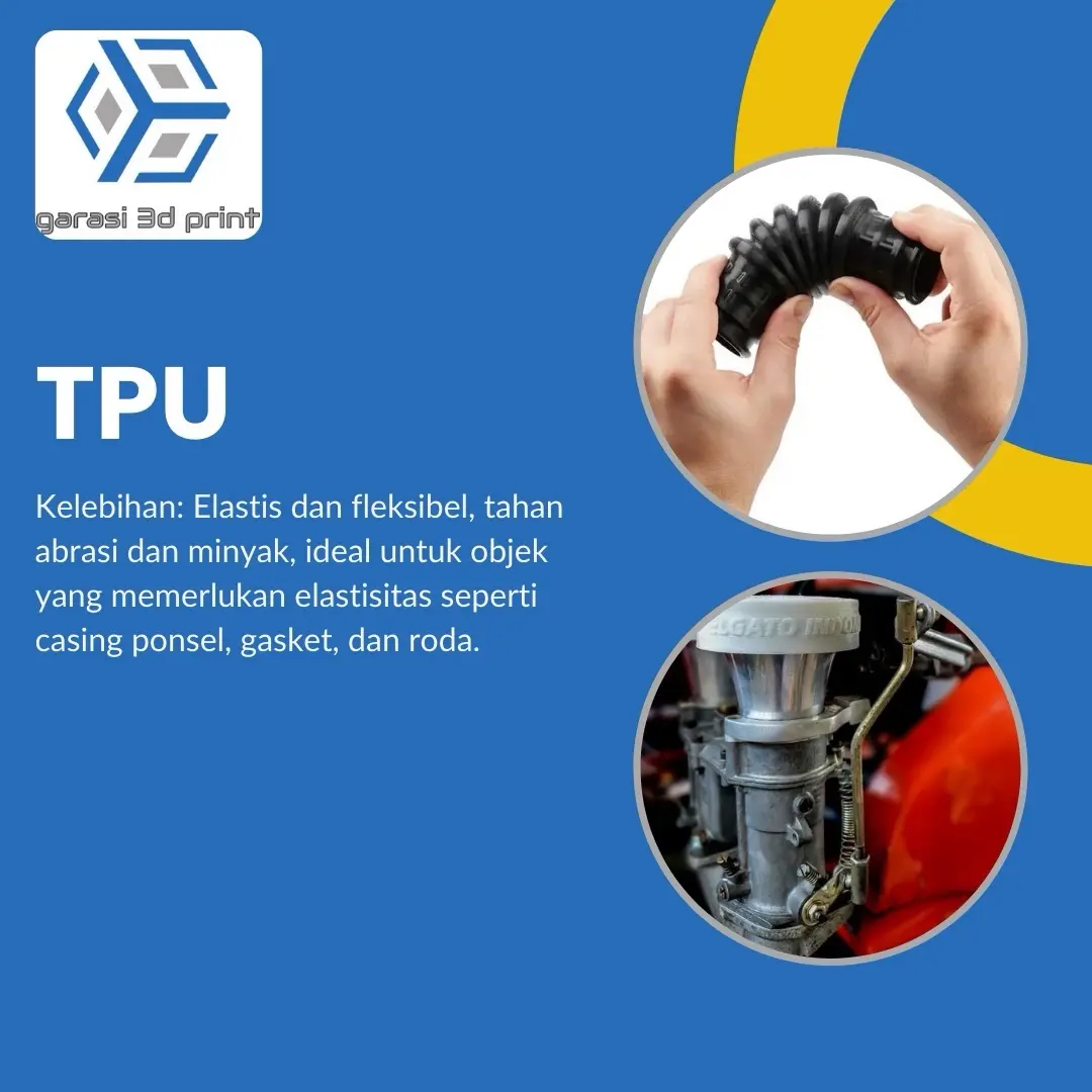 Garasi 3D Print - Jasa 3D Print Bahan TPU Fleksibel