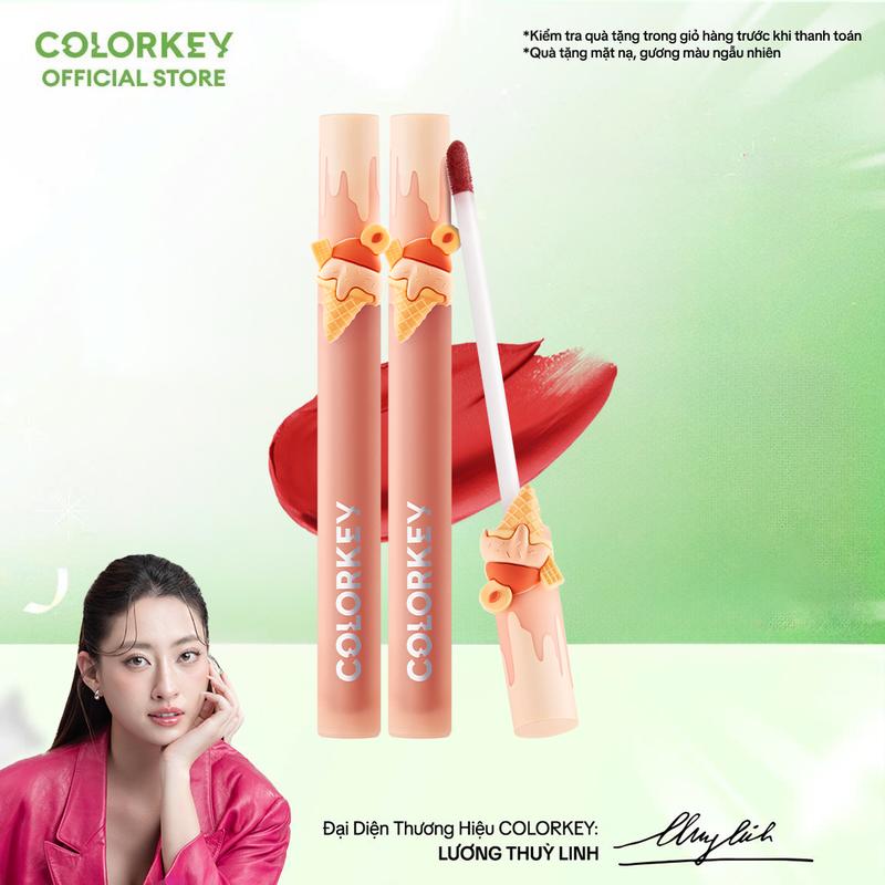 [LIVE-OUTLET] Son Waterytint/Gương Bóng Ice Cream bền màu, lâu trôi, không dính cốc, siêu mịn môi 1.8g/son x2
