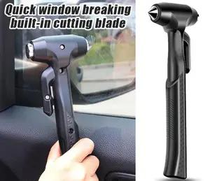 2in1 Besar Pemecah Kaca Mobil Pemotong Sabuk Pengaman Mobil Untuk Keadaan Darurat / Safety Hammer Mini + Cutting Seat Belt - Alat Darurat Mobil - Alat Palu Pemecah Kaca Mobil Emergency Safety Hammer Glass Breaker Palu Darurat Pemecah Kaca Mobil