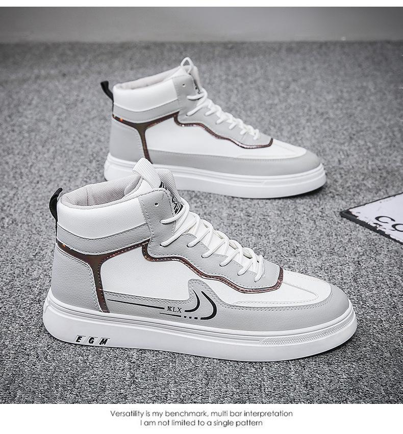 Product Introduction of Autumn and Winter 2023 Men's High top Board Shoes Air Force One Korean Fashion Student Casual Sneakers AJ Fashion Men's Shoes 18