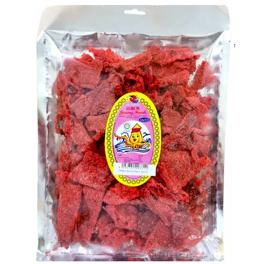 Whale Brand Red Cuttlefish and product Snack Dried