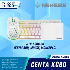 NYK Nemesis Centa KC80 / KC-80 Keyboard Combo 3in1 TKL Gaming Set