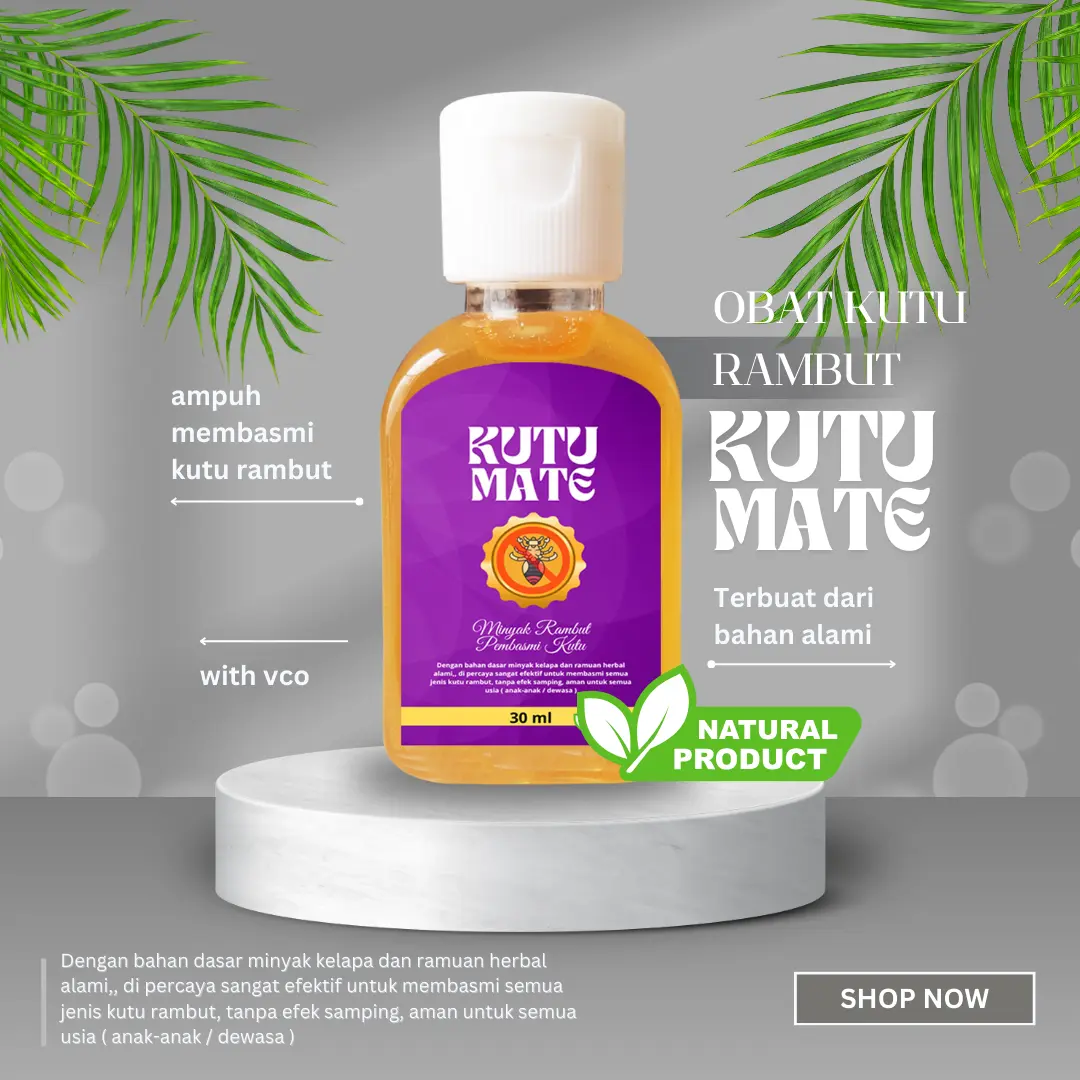 MINYAK PEMBASMI KUTU RAMBUT AMPUH CAP KUTUMATE