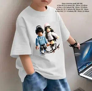 Kaos Distor Rblok cowol cewek Spboard Atasan Oversize Anak Laki / Buat Umur 3-14 Tahun / Bahan Cotton Soft