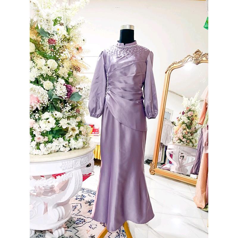 Dress Kondangan Viral Elegan Bergaya dengan Gamis Modern Terbaru - Mewah, Wanita 3