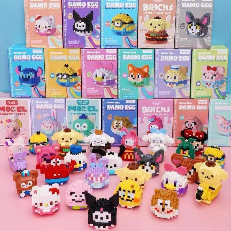 Susun Mini Karakter Kartun Building Block 3D Puzzle Nano Block Edukasi Anak Hadiah Mainan Balok Blok Toys Hadiah Dekorasi Desktop 6