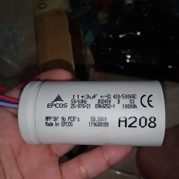 Terlaris Promo Kapasitor 11 3Uf Epcos Mesin Cuci Sharp Epcos A208 A209 Capasito